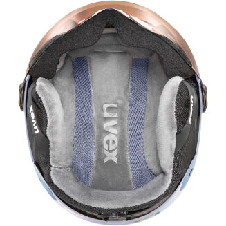 Kask narciarski dziecięcy UVEX Rocket jr. Visor lavender abst S2 - 5