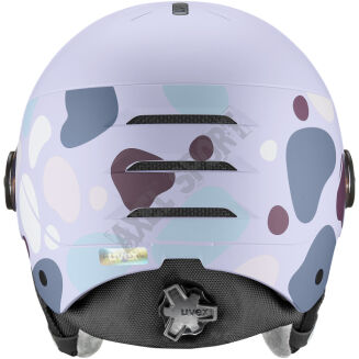 Kask narciarski dziecięcy UVEX Rocket jr. Visor lavender abst S2 - 6