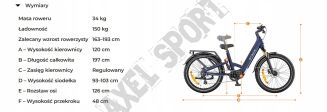 Rower elektryczny terenowy ENGWE E26 3.0 PRO (26'') blue - 16