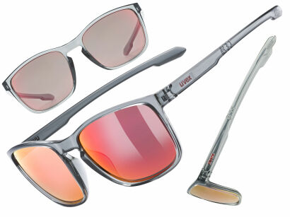 Okulary rowerowe UVEX LGL 52 smoke (mirror red) S3