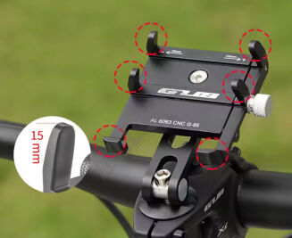 Uchwyt rowerowy na telefon G-95 Alu 55-100mm - 3