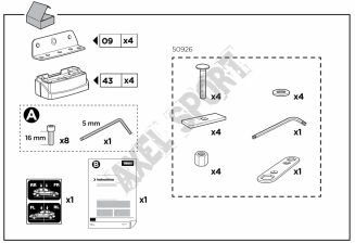 Zestaw dopasowujący (Kit) THULE 3062 Fixpoint XT / CHEVROLET / MERCEDES BENZ / RENAULT / VOLKSWAGEN - 2