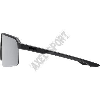Okulary rowerowe przeciwsłoneczne UVEX Ramp black matt/mirror silver (S2) - 3