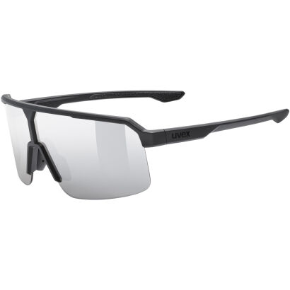 Okulary rowerowe przeciwsłoneczne UVEX Ramp black matt/mirror silver (S2)