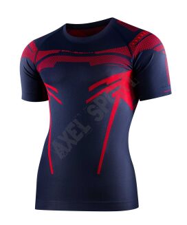 Koszulka termoaktywna męska Brubeck DRY niebiesko/czerwona S - 4