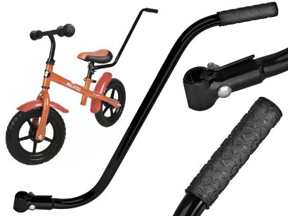 Uchwyt popychacz do prowadzenia rowerku dziecięcego KROSS Pushing ROD - czarny