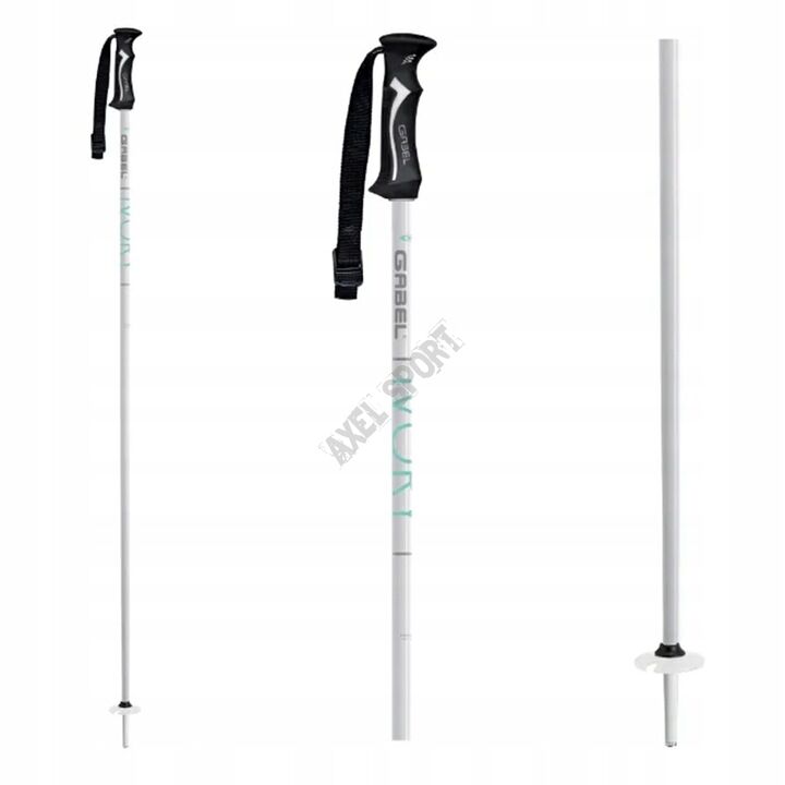 Kije kijki narciarskie GABEL IVORY white/aqua