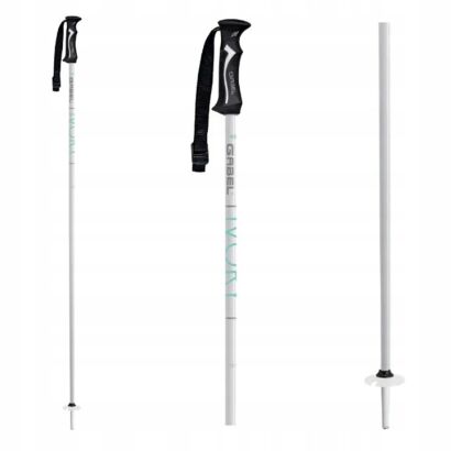 Kije kijki narciarskie GABEL IVORY white/aqua