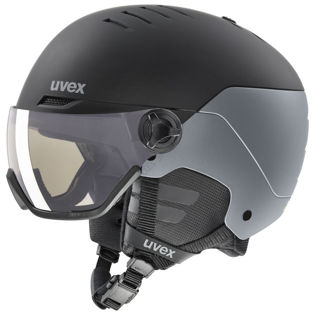 Kask narciarski UVEX Wanted visor pro V black (S1-S3)