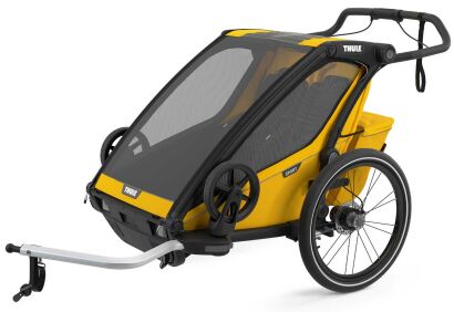 Przyczepka rowerowa THULE Chariot Sport 2 (czarno-żółta)