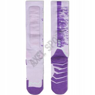 Skarpety narciarskie BUFF MERINO socks lilac ice - 2