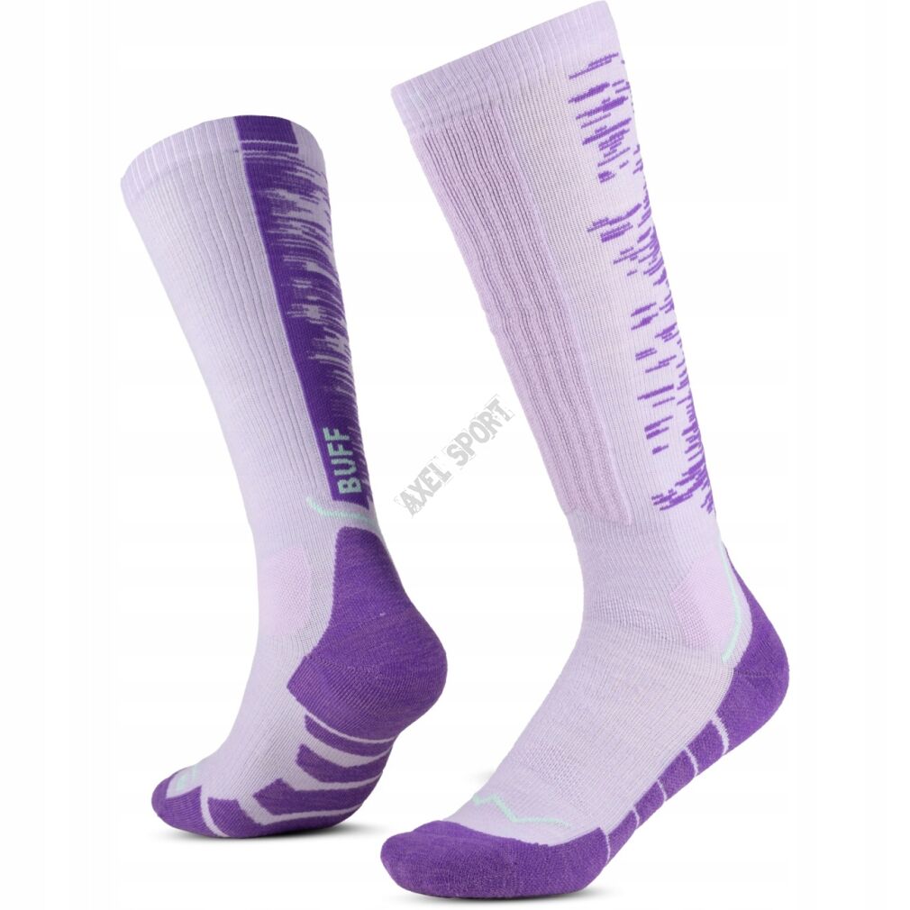 Skarpety narciarskie BUFF MERINO socks lilac ice