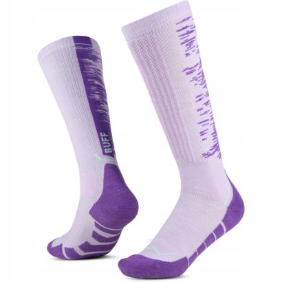 Skarpety narciarskie BUFF MERINO socks lilac ice