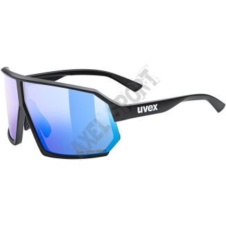 Okulary rowerowe UVEX Sportstyle 237 CV black matt (mirror blue) S2 - 2