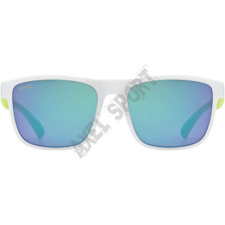 Okulary rowerowe dziecięce UVEX Rookie white-lime matt green S3 - 3