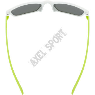 Okulary rowerowe dziecięce UVEX Rookie white-lime matt green S3 - 4