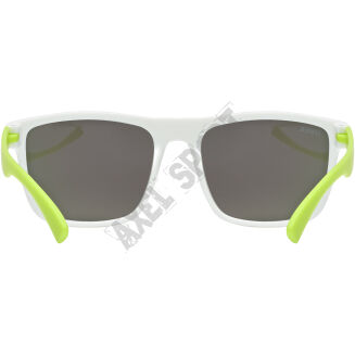Okulary rowerowe dziecięce UVEX Rookie white-lime matt green S3 - 5