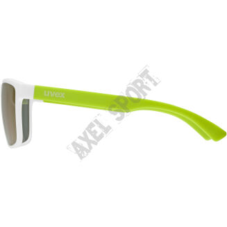 Okulary rowerowe dziecięce UVEX Rookie white-lime matt green S3 - 6