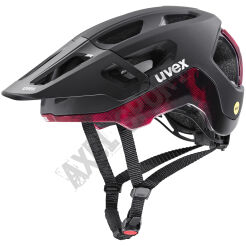 Kask rowerowy UVEX React MIPS black red