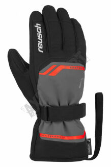 Rękawice narciarskie REUSCH Primus granite Fluo Red - 2