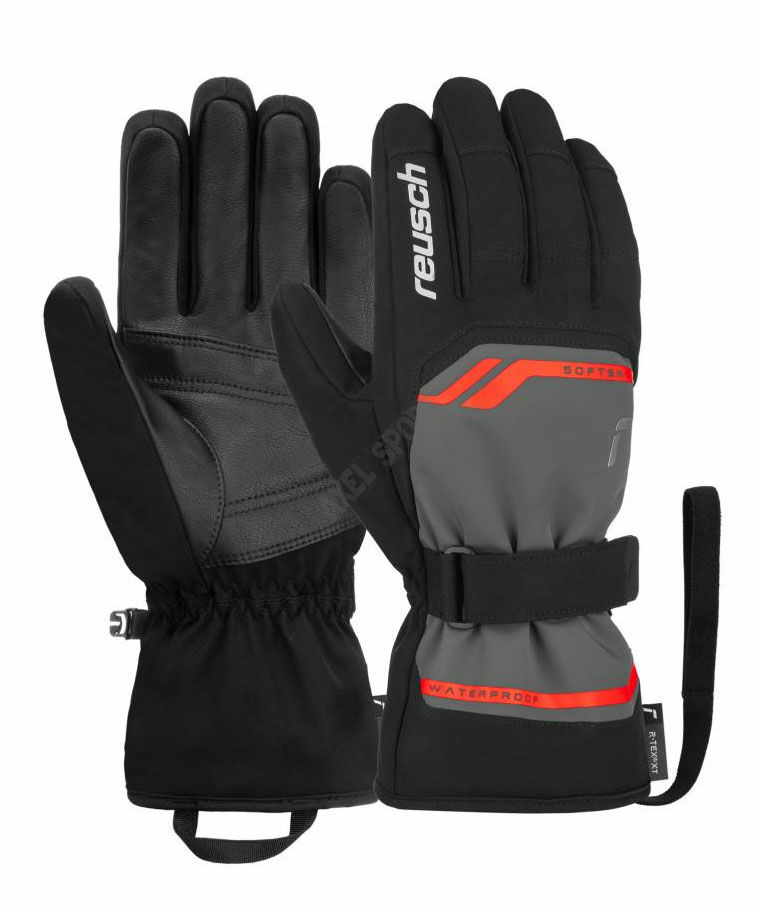 Rękawice narciarskie REUSCH Primus granite Fluo Red
