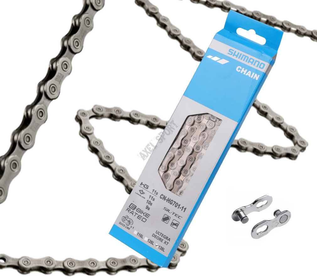 Łańcuch rowerowy SHIMANO 11rz CN-HG701 138ogniw + pin