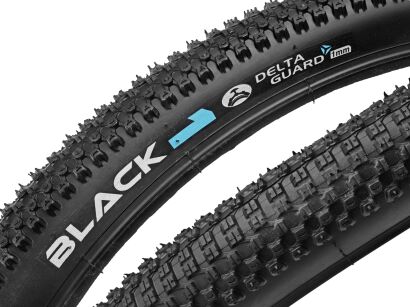 Opona rowerowa BLACK1 27,5x2,10 (54-584) (O223) antyprzebiciowa