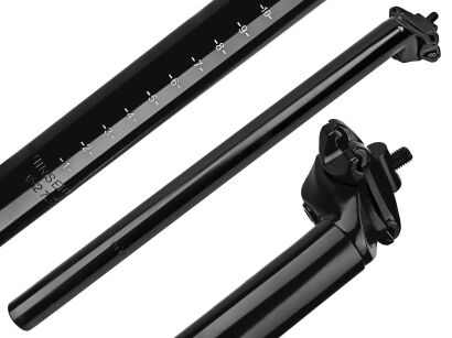 SZTYCA SZTYWNA WSPORNIK SIODŁA ALU 25.4x400mm BLK