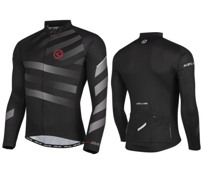 Bluza rowerowa z długim rękawem KELLYS Rival - grey