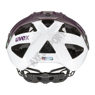 Kask rowerowy Uvex Quatro CC fiolet/biały - 5