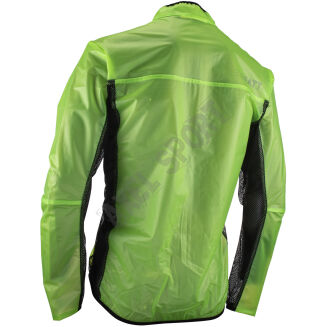Kurtka rowerowa przeciwdeszczowa MTB LEATT RaceCover zielona - 2
