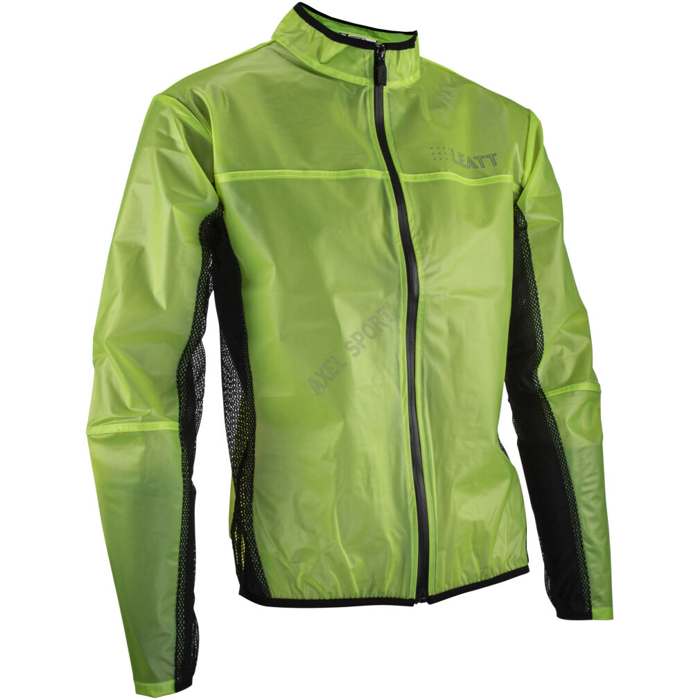 Kurtka rowerowa przeciwdeszczowa MTB LEATT RaceCover zielona