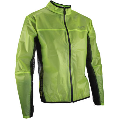 Kurtka rowerowa przeciwdeszczowa MTB LEATT RaceCover zielona