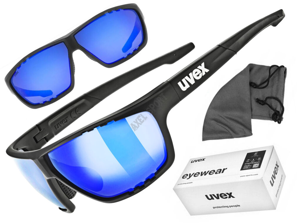 Okulary rowerowe UVEX Sportstyle 706 black mat S3