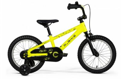 Rower dziecięcy M-Bike QKI 16" neon żółty