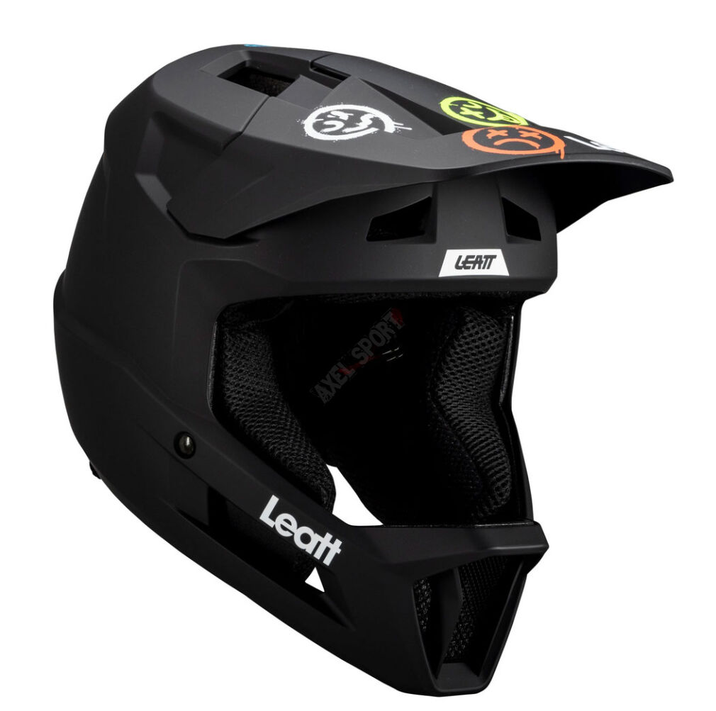 Kask Rowerowy dziecięcy full face LEATT MTB Gravity 1.0 Jr Black 53-54cm