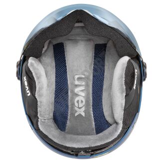 Kask narciarski dziecięcy UVEX Rocket JR visor blue Puzzle - 5