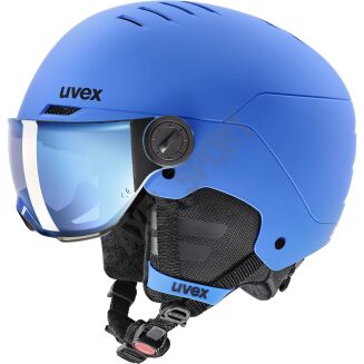 Kask narciarski UVEX Rocket JR visor blue - 3