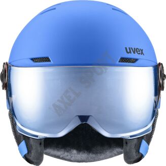 Kask narciarski UVEX Rocket JR visor blue - 4