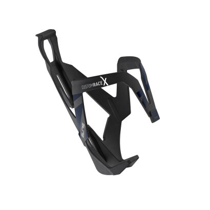 Koszyk na bidon Elite Custom RaceX Black Skin Blue Graphic