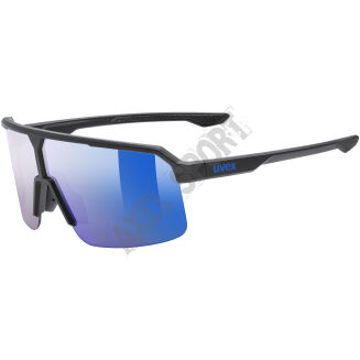 Okulary rowerowe przeciwsłoneczne UVEX Ramp black matt/mirror blue (S3) - 2