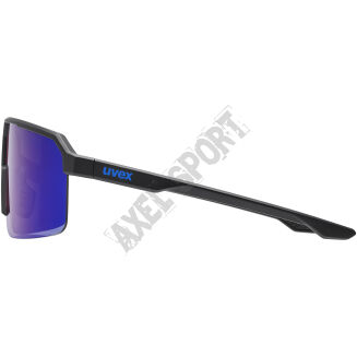 Okulary rowerowe przeciwsłoneczne UVEX Ramp black matt/mirror blue (S3) - 4