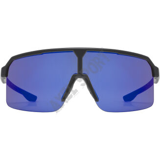Okulary rowerowe przeciwsłoneczne UVEX Ramp black matt/mirror blue (S3) - 5