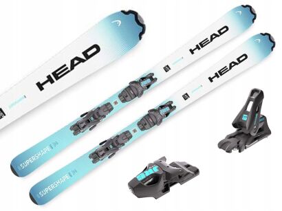 Narty dziecięce HEAD Supershape Team Easy + wiązania JRS 4.5 GW CA