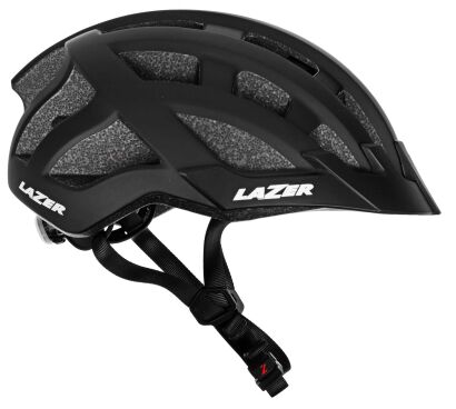 Kask rowerowy LAZER Compact DLX Mat Black Uni+Siatka+LED (54-61cm)