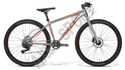 Rower AMULET Youngster 1.10 (27,5'') XS srebrny/pomarańczowy