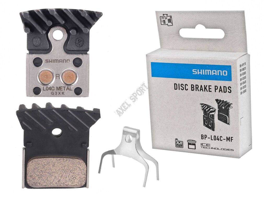 Klocki metaliczne z radiatorem Shimano L04C