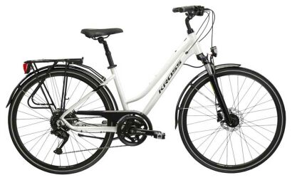 Rower trekkingowy damski Kross Trans 5.0 (28'') perłowo czarny M