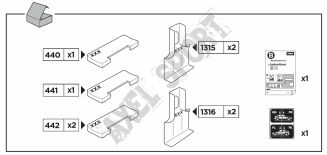 Zestaw dopasowujący (Kit) THULE Rapid System 1747 / TOYOTA AVANZA - 2