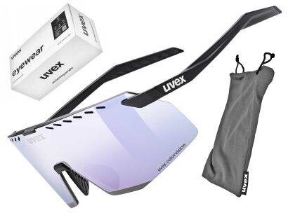 Okulary rowerowe przeciwsłoneczne UVEX Pace Stage CV black/pink S3